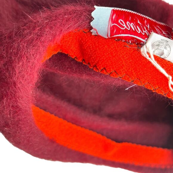 Retro Hat Felted Fur Christine Original Park Ave New York Fur Berry Red 1950s main image 11